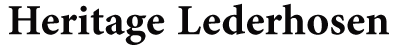 Heritage lederhosen