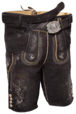 German Hunter Black Lederhosen