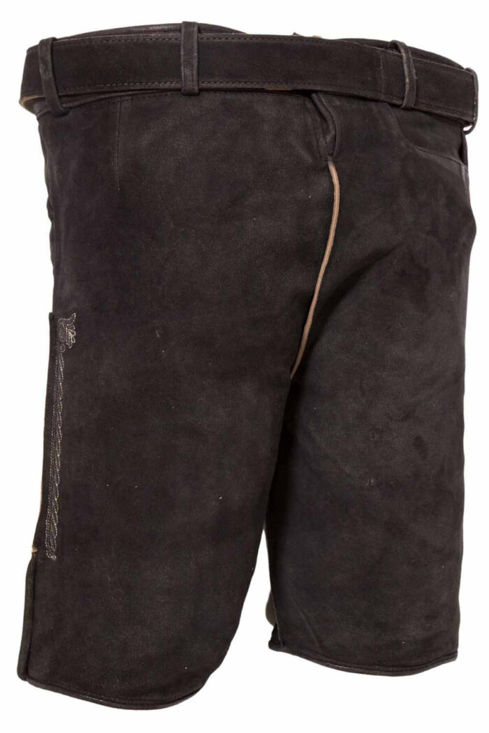 German Hunter Black Lederhosen