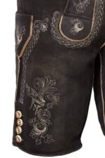 German Hunter Black Lederhosen
