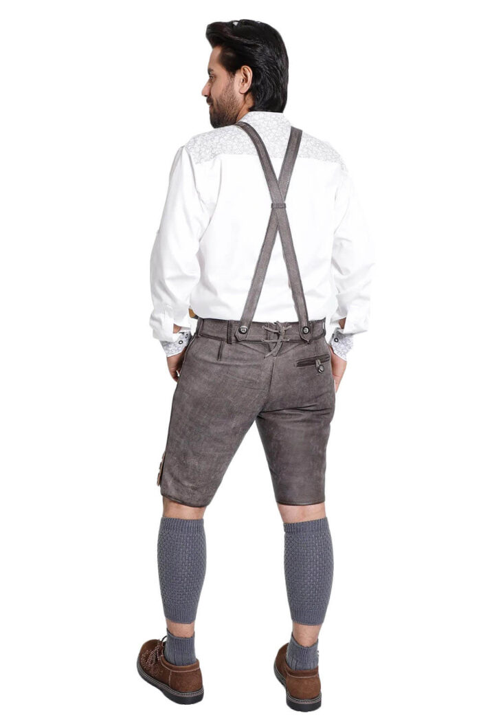 Male Authentic Black Lederhosen-Christoph Lederhosen
