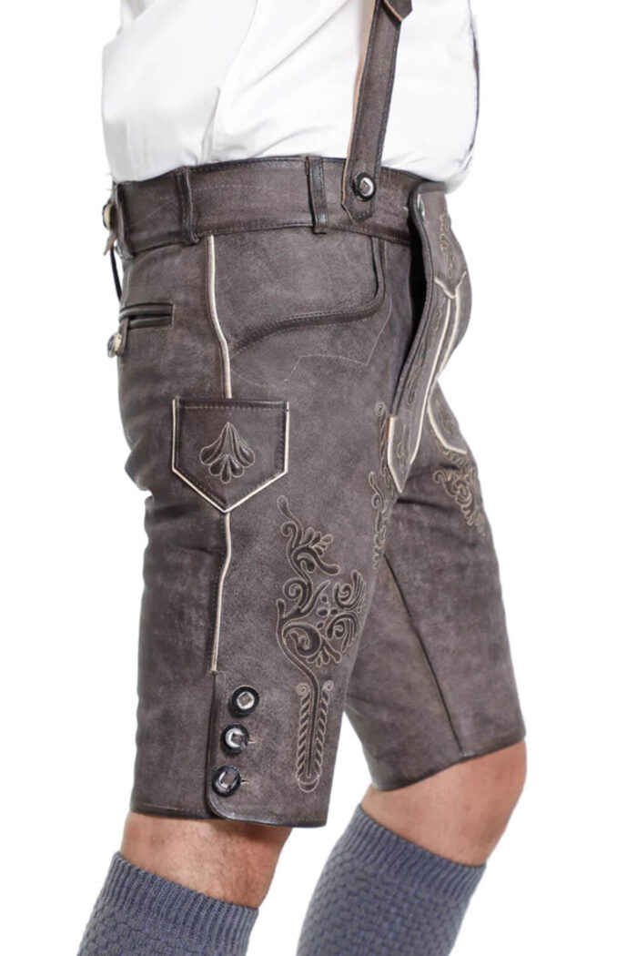 Male Authentic Black Lederhosen-Christoph Lederhosen