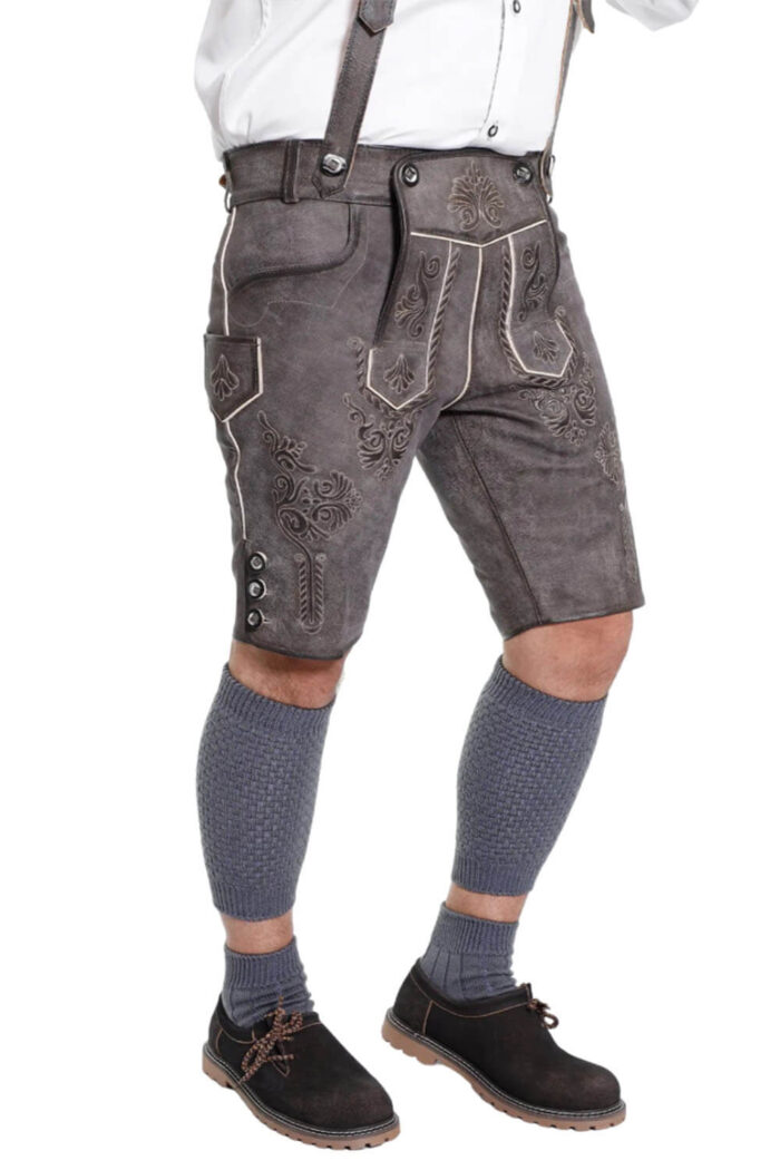 Male Authentic Black Lederhosen-Christoph Lederhosen