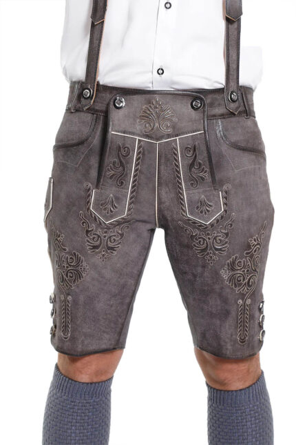 Male Authentic Black Lederhosen-Christoph Lederhosen