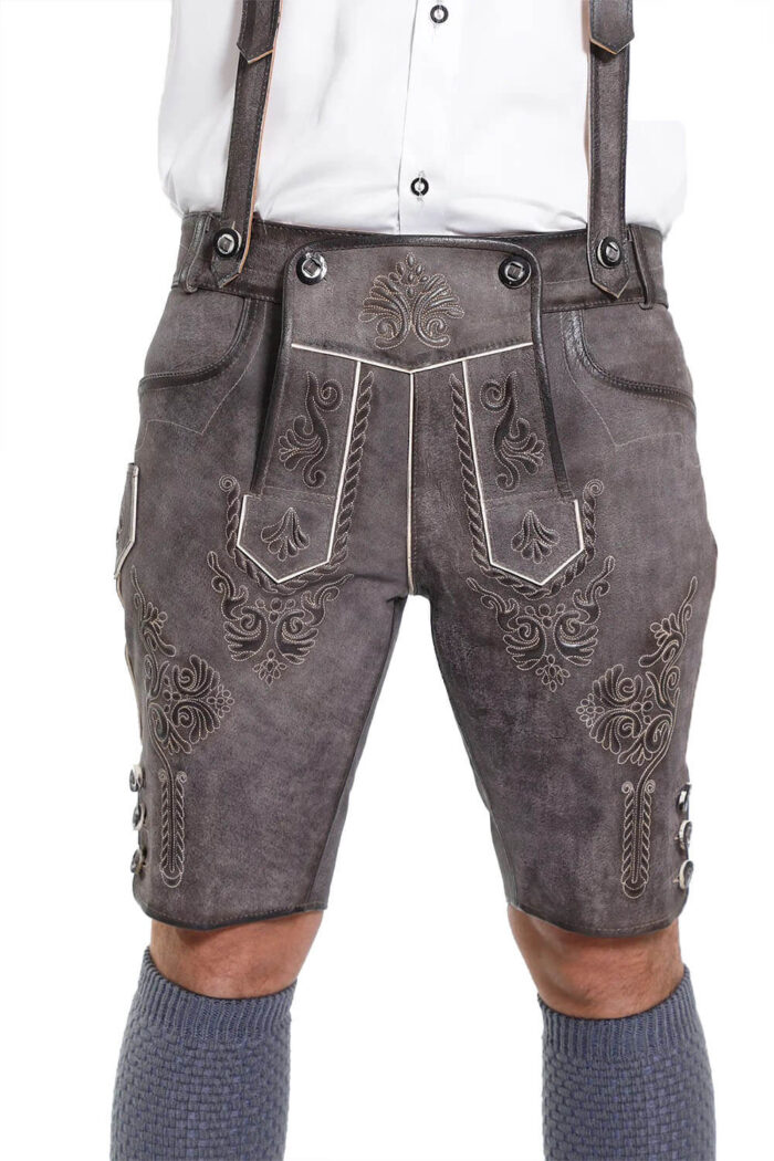 Male Authentic Black Lederhosen-Christoph Lederhosen