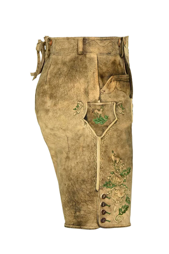 Men’s Brown Suede Lederhosen Shorts