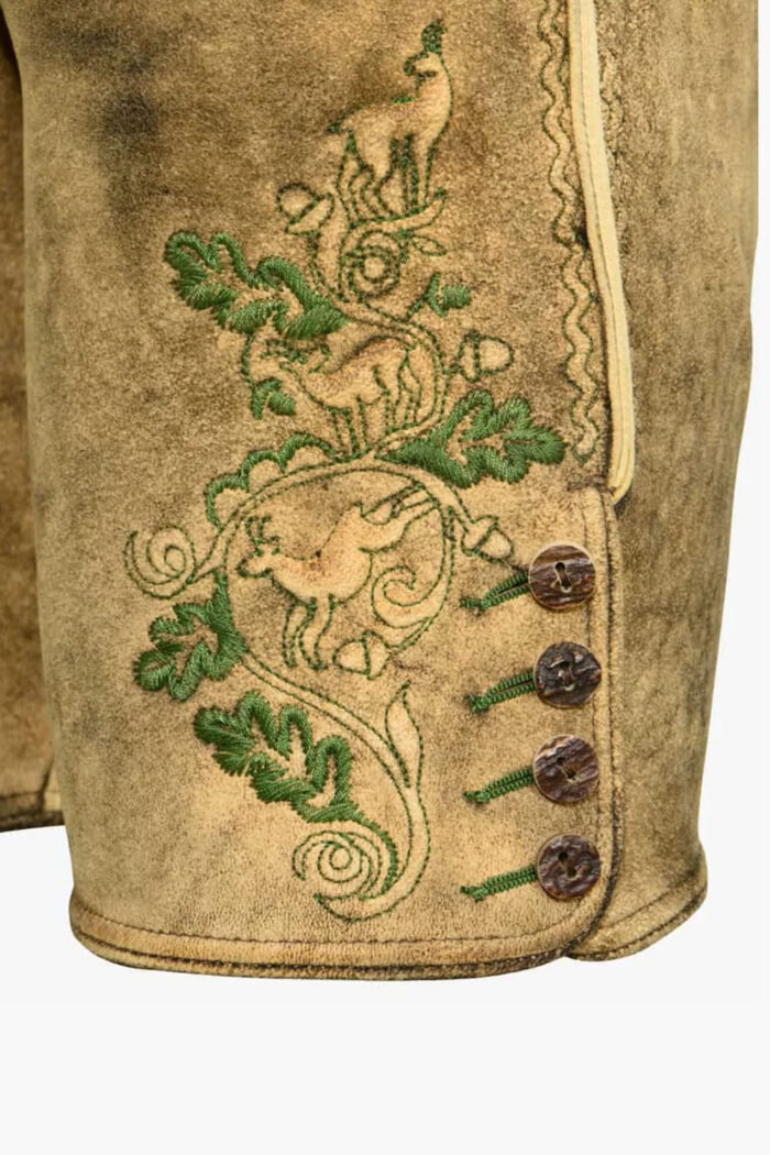 Men’s Brown Suede Lederhosen Shorts