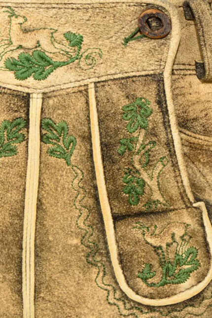 Men’s Brown Suede Lederhosen Shorts