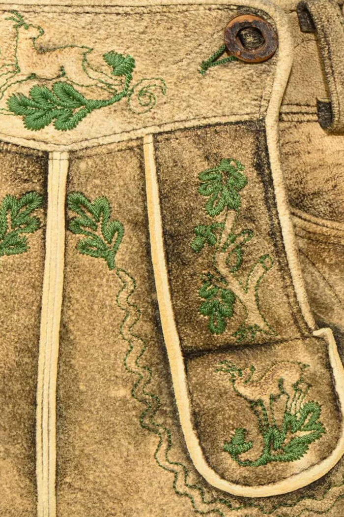 Men’s Brown Suede Lederhosen Shorts