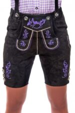 Anika Women’s Black Lederhosen
