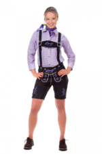 Anika Women’s Black Lederhosen