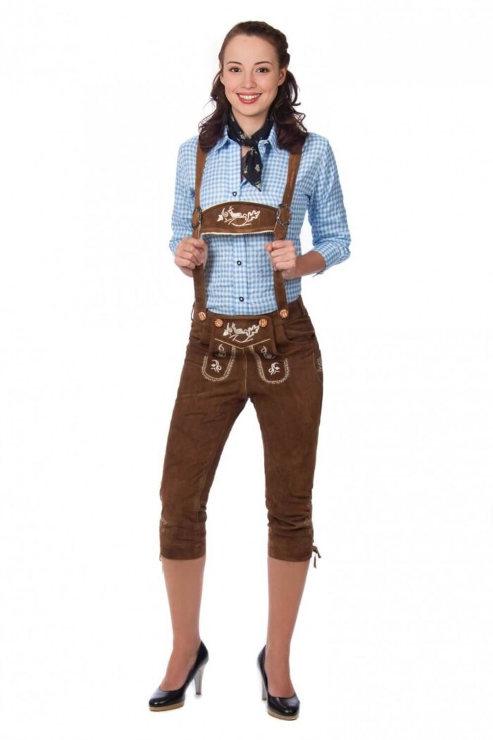 Anneliese Brown Kniebund Lederhosen