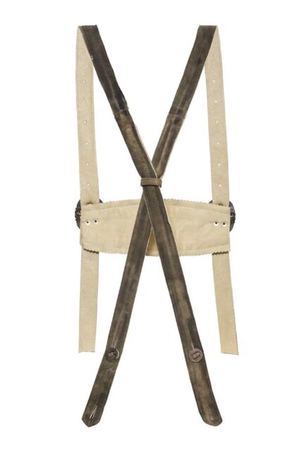 Anthracite Bavarian Lederhosen Suspenders For Men