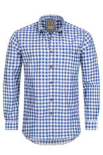 Bach Lederhosen Shirt Basic Blue checker