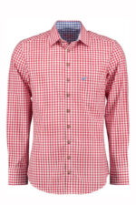 Bach Lederhosen Shirt Basic Blue checker