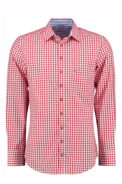 Bach Lederhosen Shirt Basic Blue checker