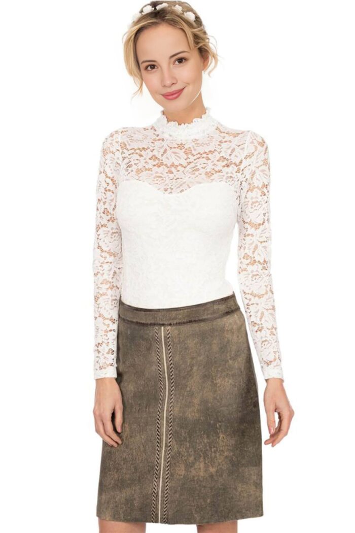 Bavarian Traditional Leni Riefenstahl Lederhosen Skirt