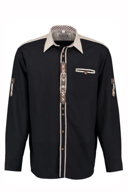Brecht White Lederhosen Shirt for Oktoberfest