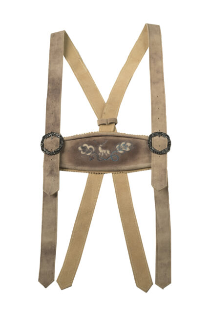Brown Flare Oktoberfest Suspenders For Men