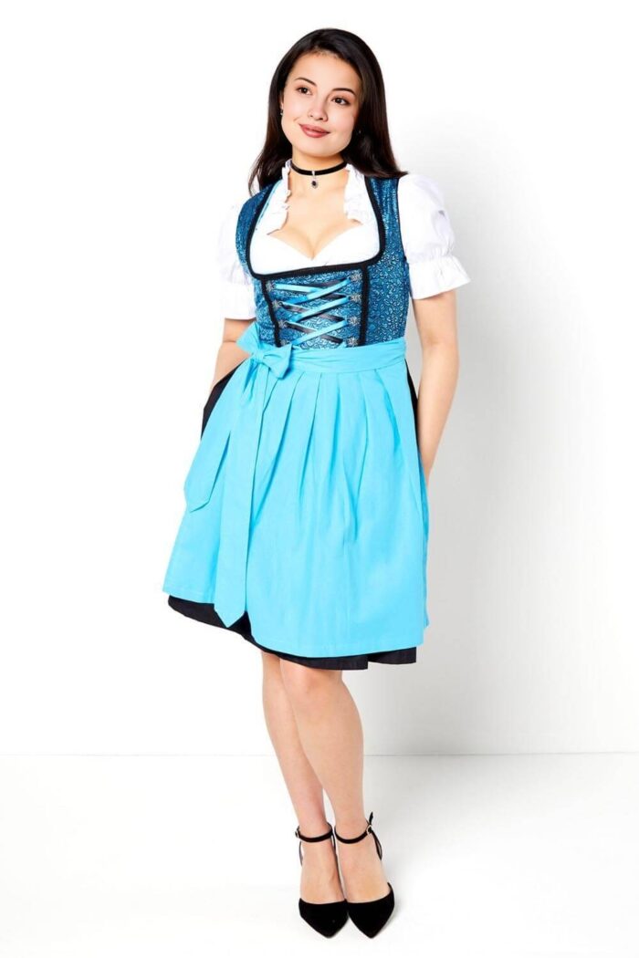 Caroline Einhoff Vintage Blue Trachten Dirndl