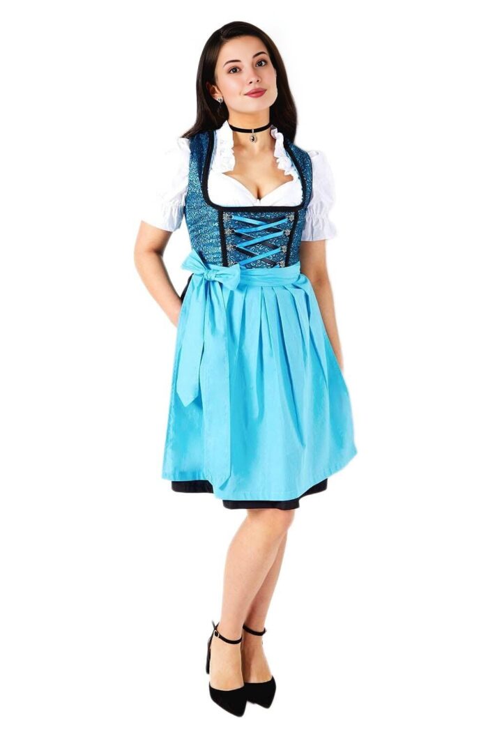 Caroline Einhoff Vintage Blue Trachten Dirndl
