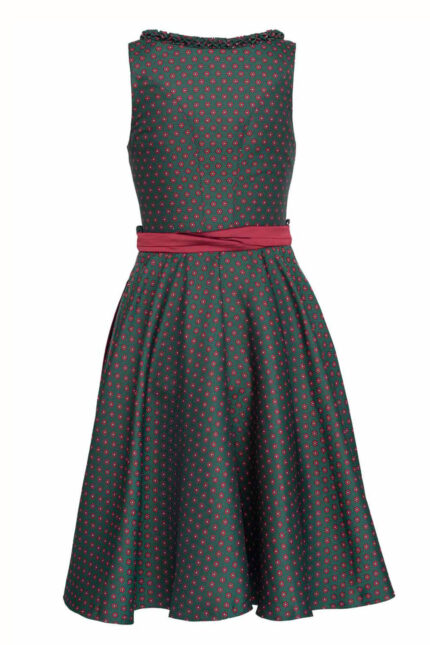 Elegant Zirndorf Floral Design Dirndl Dress