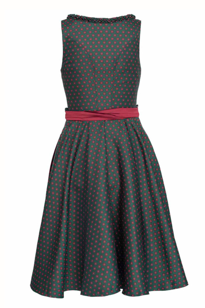 Elegant Zirndorf Floral Design Dirndl Dress