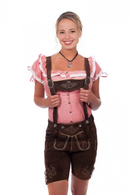 Helga Women’s Embroidered Lederhosen