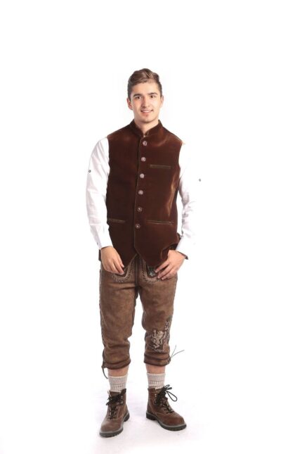 Hesse Brown Terchent Waistcoat