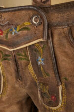 Angelina Jolie Vintage Women Suede Lederhosen