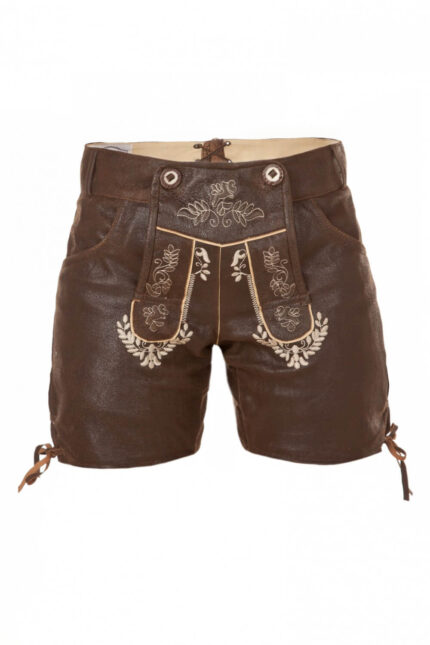Midnight Raven Brown Suede Lederhosen