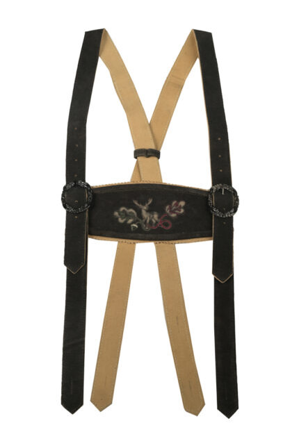 Oktoberfest Style Black Suspenders For Men