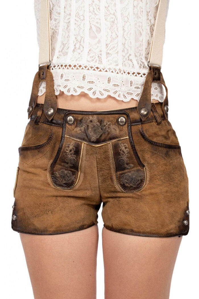 PAULA BEER Antique Ladies Bavarian Short Lederhosen