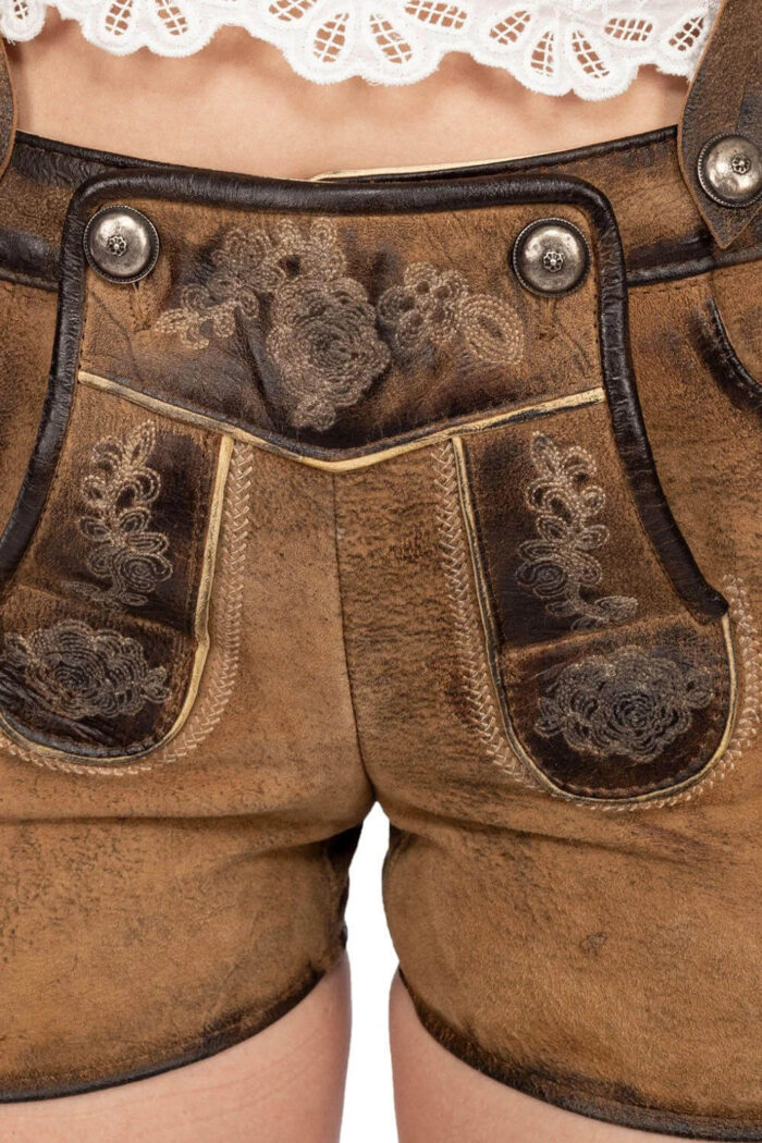 PAULA BEER Antique Ladies Bavarian Short Lederhosen