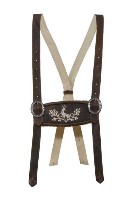 Salzburg Fortress Bavarian Suspenders For Lederhosen For Men