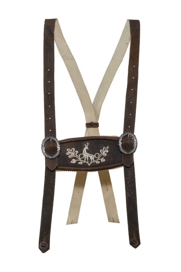 Salzburg Fortress Bavarian Suspenders For Lederhosen For Men