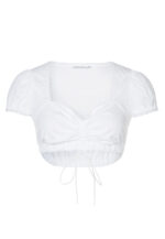 Short Sleeve Cotton Dirndl Blouse – Blouse Sandra