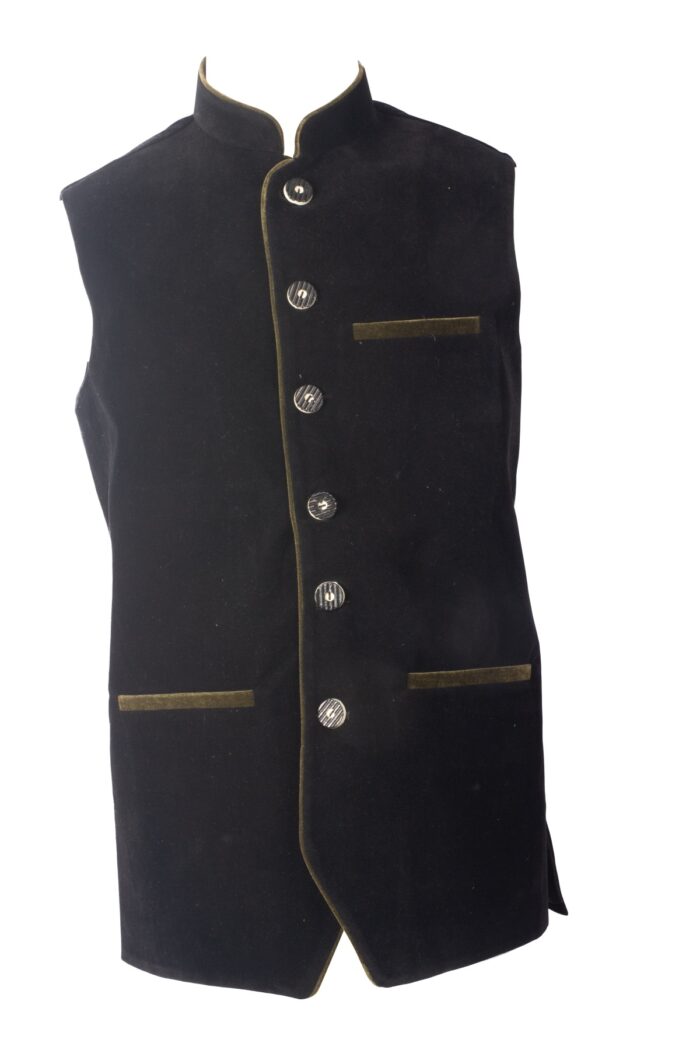 Tegernsee German Black Waistcoat
