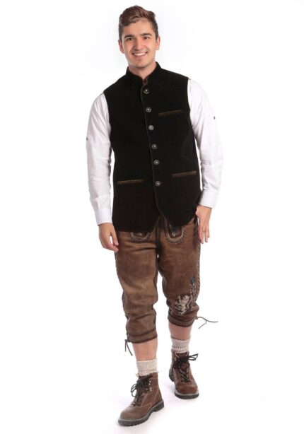 Tegernsee German Black Waistcoat