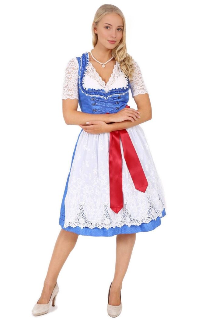Tegernsee Trachten Blue Dirndle Bavarian Dirndl