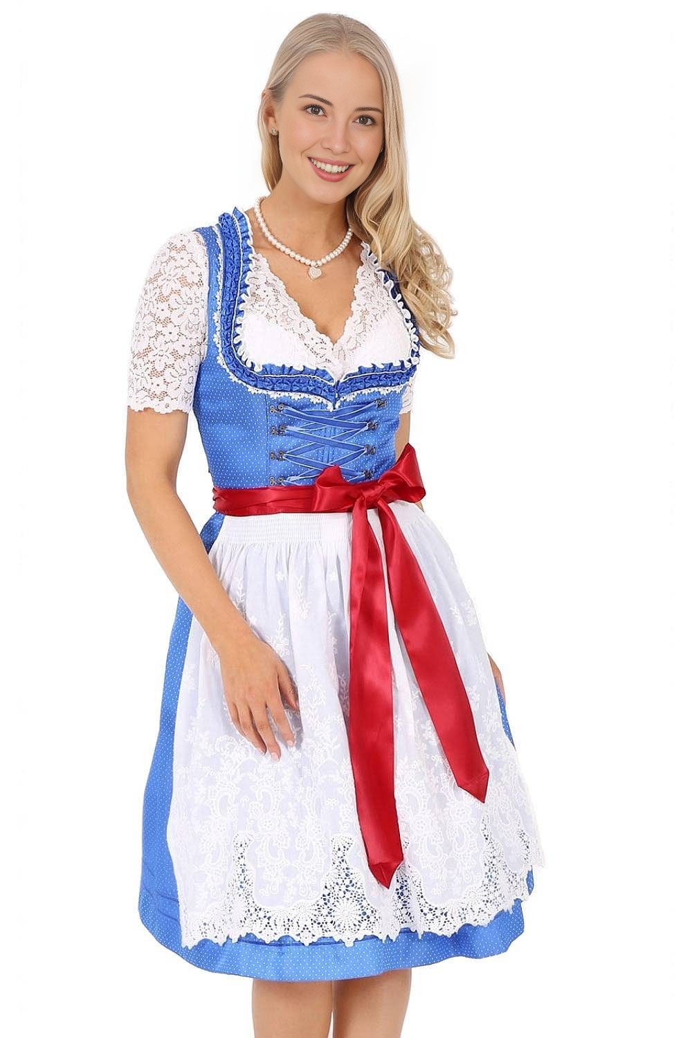 Tegernsee Trachten Blue Dirndle Bavarian Dirndl