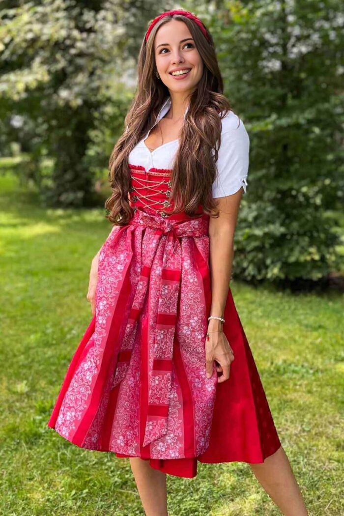 Traditional Caroline Midi Dirndl Dress