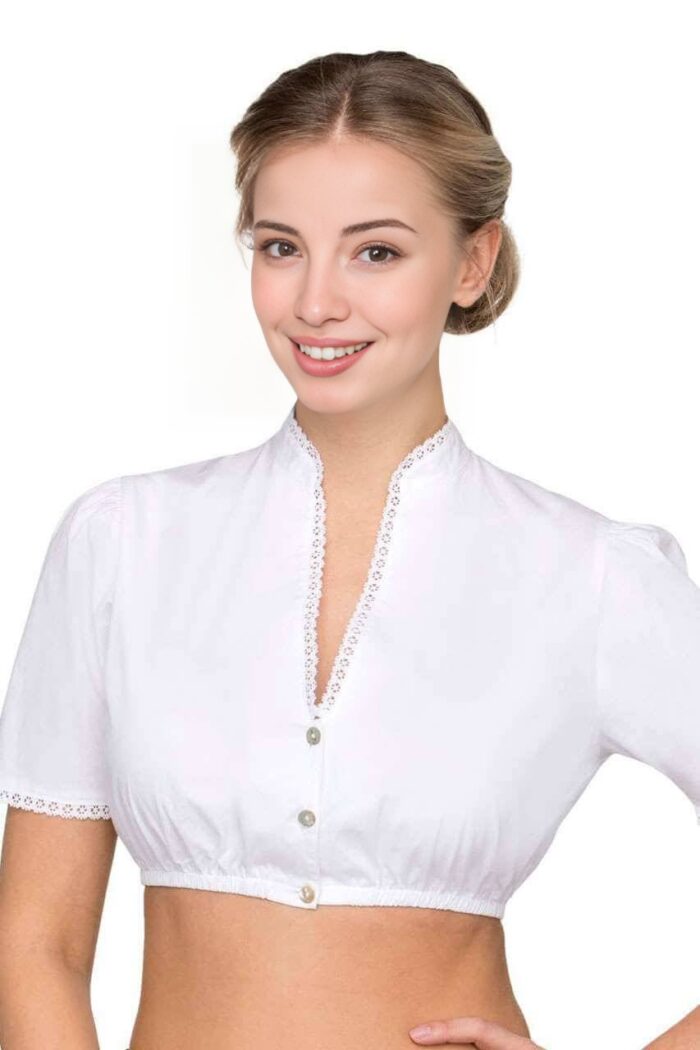 Discover the elegant Kollwitz Dirndl Blouse—perfect for your Bavarian look with comfort and charm. Complete your outfit in style. Order Now!