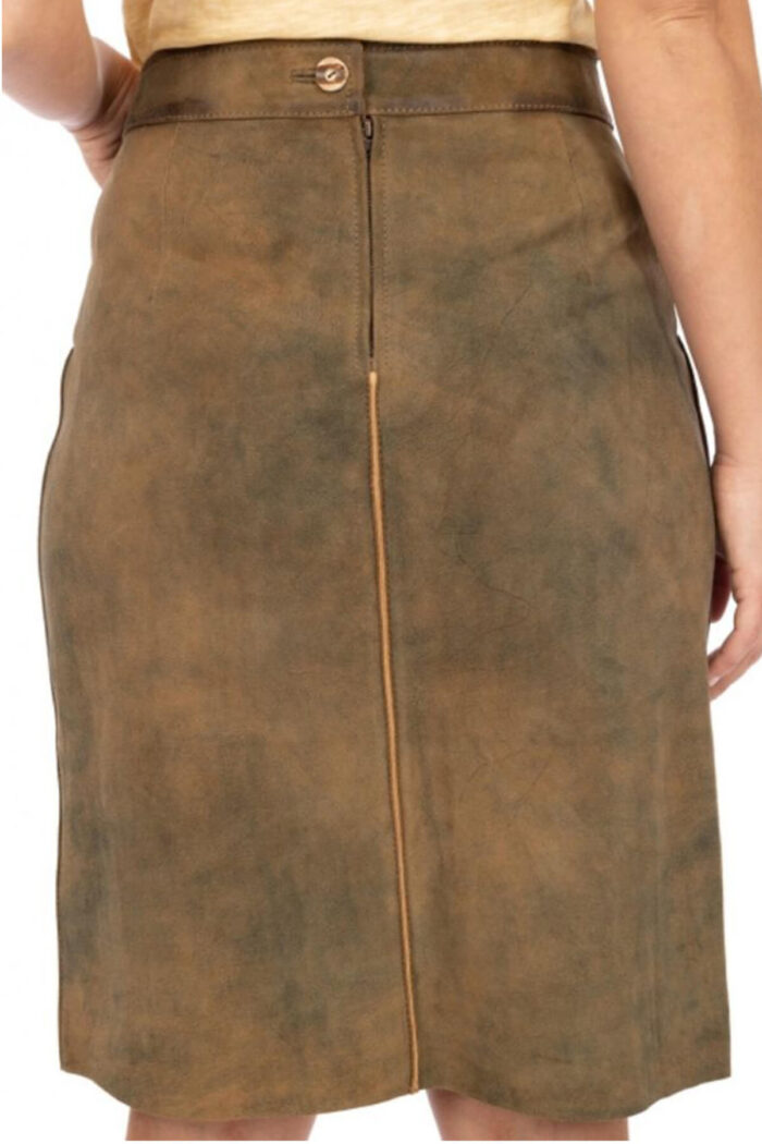 Vintage Brown Women Bavarian Skirt Liesel Pritzker Skirt