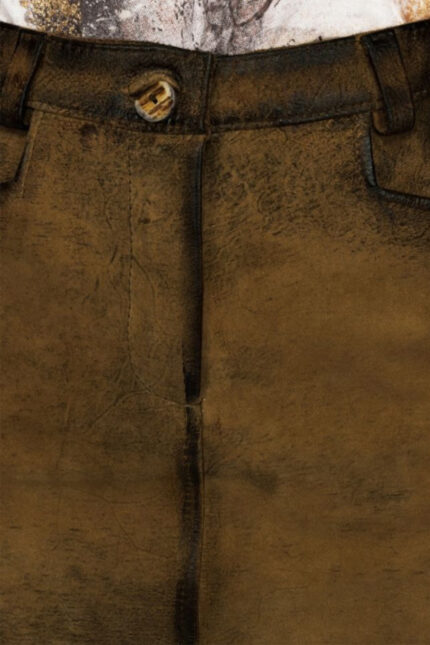 Vintage Goat Leather Ladies Bavarian Skirt – Angela Merkel Skirt