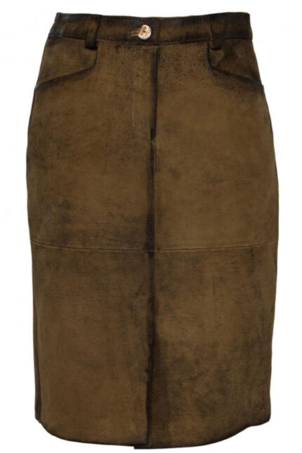 Vintage Goat Leather Ladies Bavarian Skirt – Angela Merkel Skirt