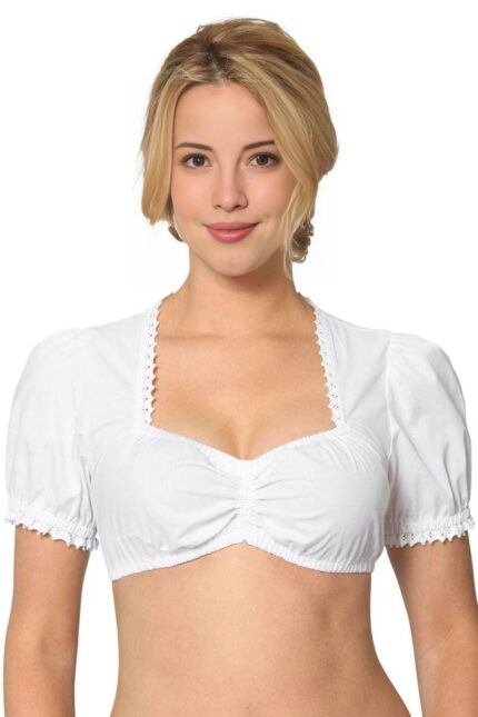 Women White Oktoberfest Blouse- Hedy Lamarr Blouse