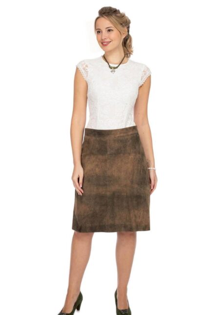 Women’s Bavarian Trachten Leather Skirt - Lena Gercke Skirt