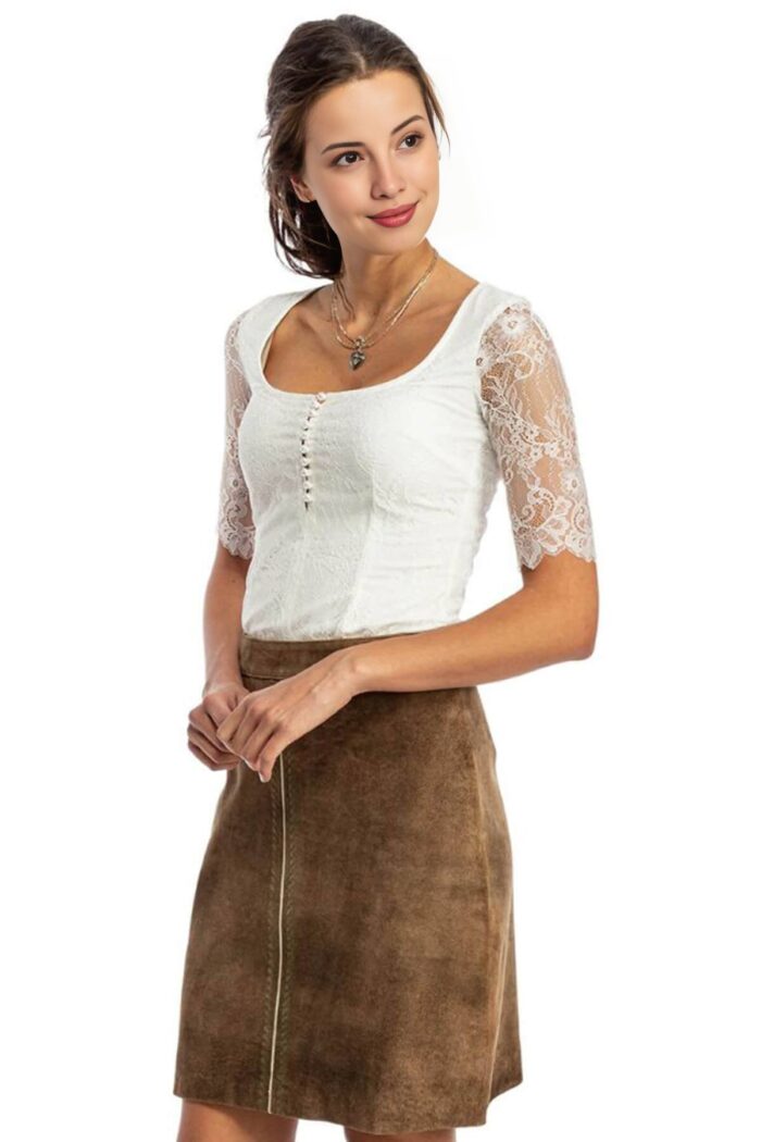 Women’s Bavarian Trachten Lederhosen Skirt - Dafne Keen Skirt