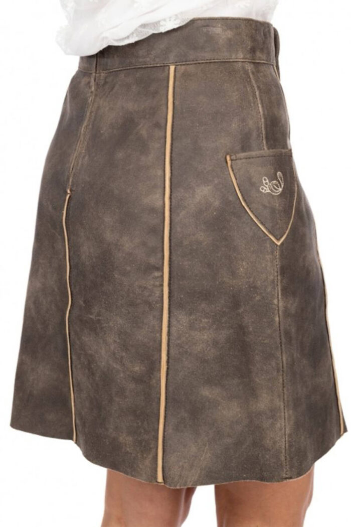 Women’s Sexy Bavarian Lederhosen Skirt – Frankfurt Flair Skirt